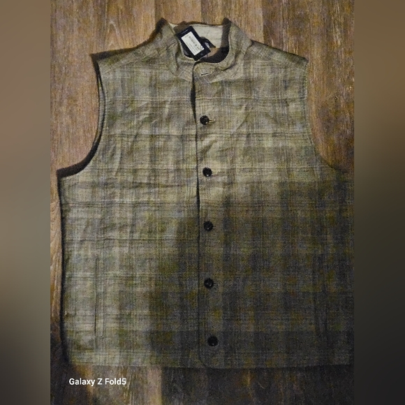 NEW Peter Millar Crown Crafted Agril  Journeyman Plaid Linen Wool Vest $600 2XL - Picture 4 of 16